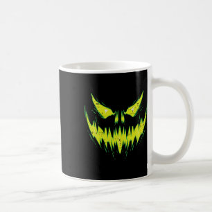 Caneca De Café Assustador Pumpkin Jack O Lanterna Face Homens do