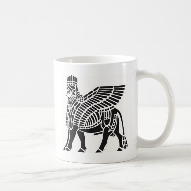 Caneca De Café Assyrian Lamassu (Direita)