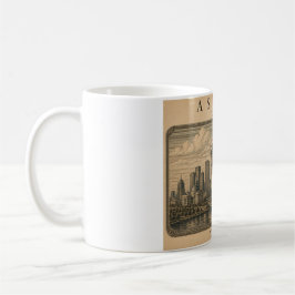 Caneca De Café Astana | Vintage Travel City Design