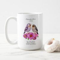 Aster Flower de setembro com Presente de Nasciment