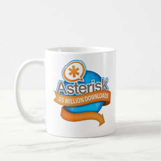 Caneca De Café Asterisco 25 Milhões De Downloads Mug