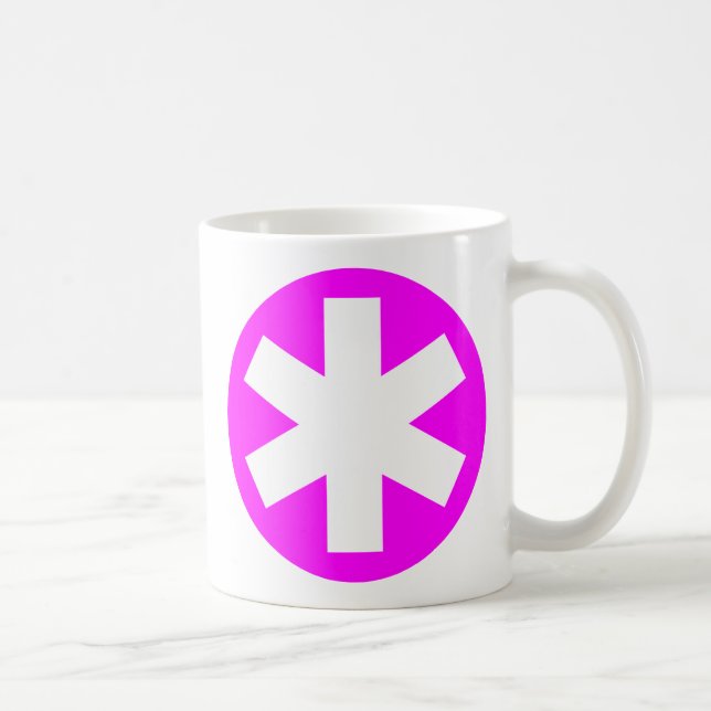 Caneca De Café Asterisco - Magenta (Direita)