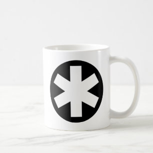 Caneca De Café Asterisco - preto