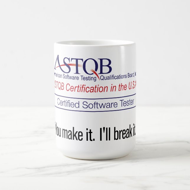 Caneca De Café ASTQB certificou o verificador que do software (Centro)