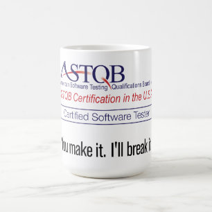 Caneca De Café ASTQB certificou o verificador que do software