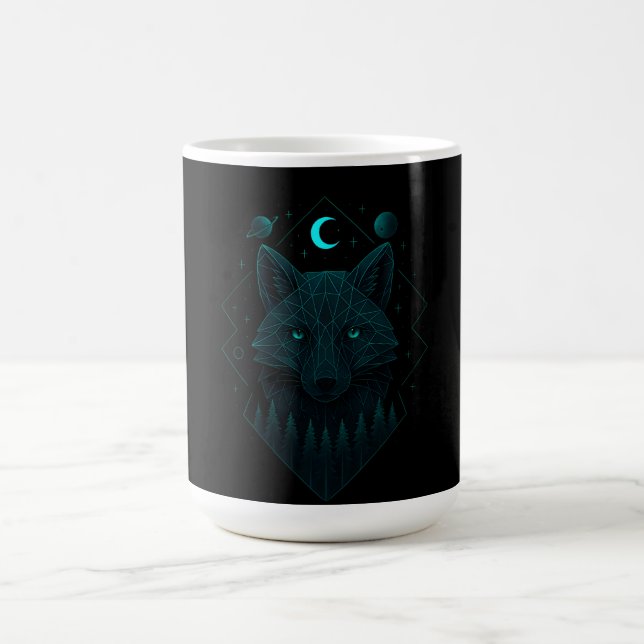 Caneca De Café Astral Fox - Espírito Clever Cósmico (Centro)