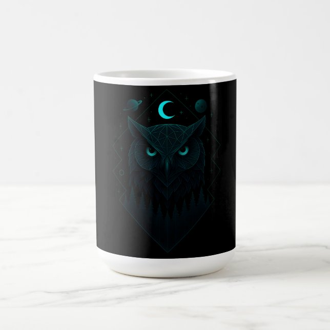 Caneca De Café Astral Owl - Cosmic Night Wisdom (Centro)