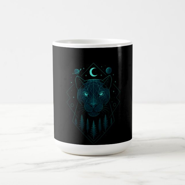 Caneca De Café Astral Panther - Cosmic Dark Predator (Centro)