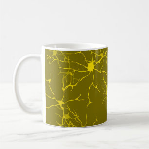 Caneca De Café Astrocytes Padrão Células do Cérebro Glial