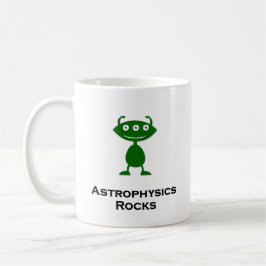 Caneca De Café Astrofísica de Olhos Triplos Roda Verde
