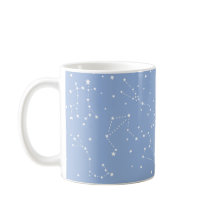 Astrologia Azul Pastel Estrelas Constelação Branco