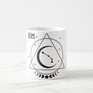 Caneca De Café Astrologia/Símbolo Zodiac/Aries