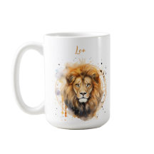 Astrologia, sinal zodiaco de Leo na aquarela