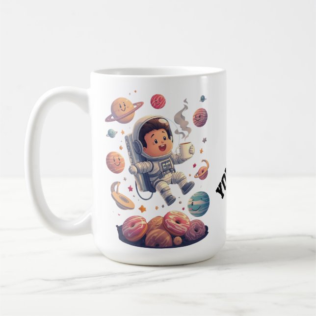 Caneca De Café Astronaut Adventure Mug – Exploring the Galaxy (Esquerda)
