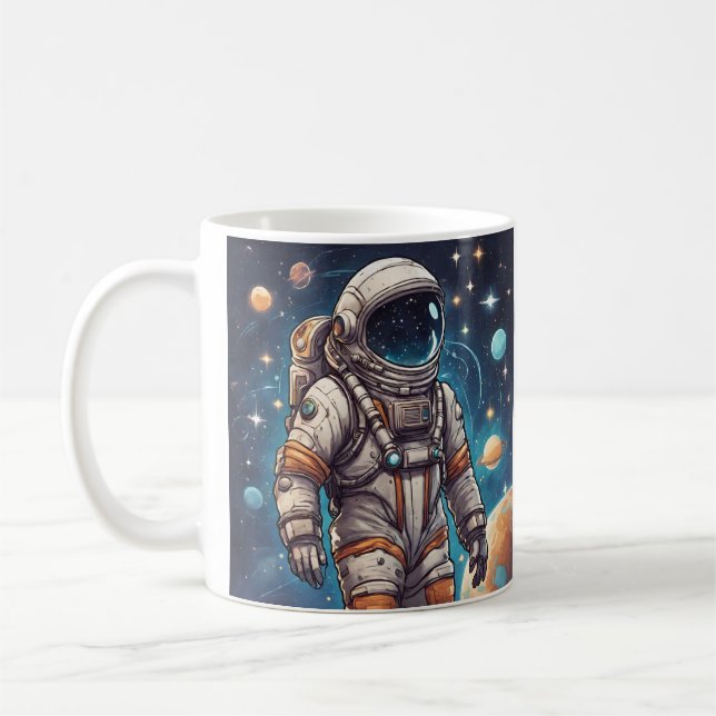 Caneca De Café astronauta (Esquerda)