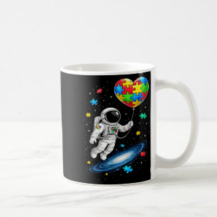 Caneca De Café Astronauta autismo balão conscientização do autism