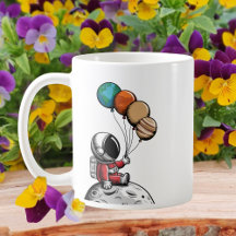 Astronauta Caprichoso Fofo, Espaço Sideral, Planet