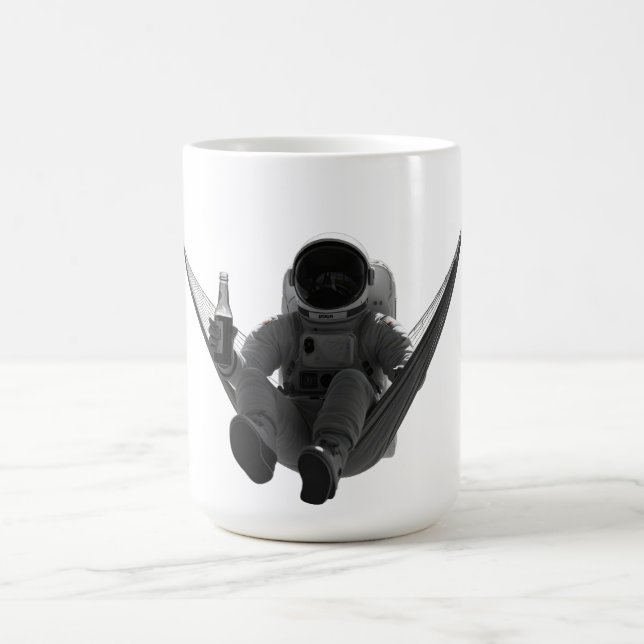 Caneca De Café Astronauta com cerveja na rede (Centro)