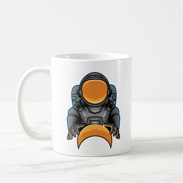 Caneca De Café Astronauta Controla Espaço (Esquerda)