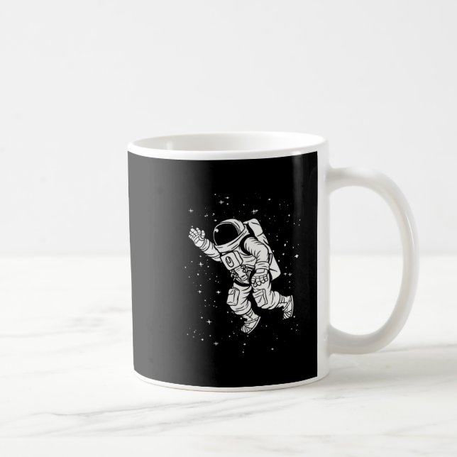 Caneca De Café Astronauta de Ciência das Estrelas Espaciais (Direita)