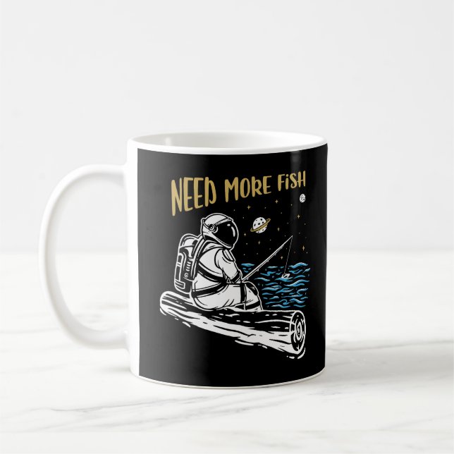 Caneca De Café Astronauta de Pesca (Esquerda)