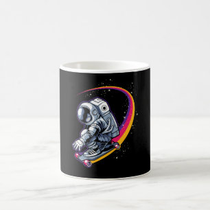 Caneca De Café Astronauta e skate