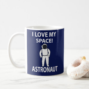 Caneca De Café Astronauta Eu Amo Meu Espaço