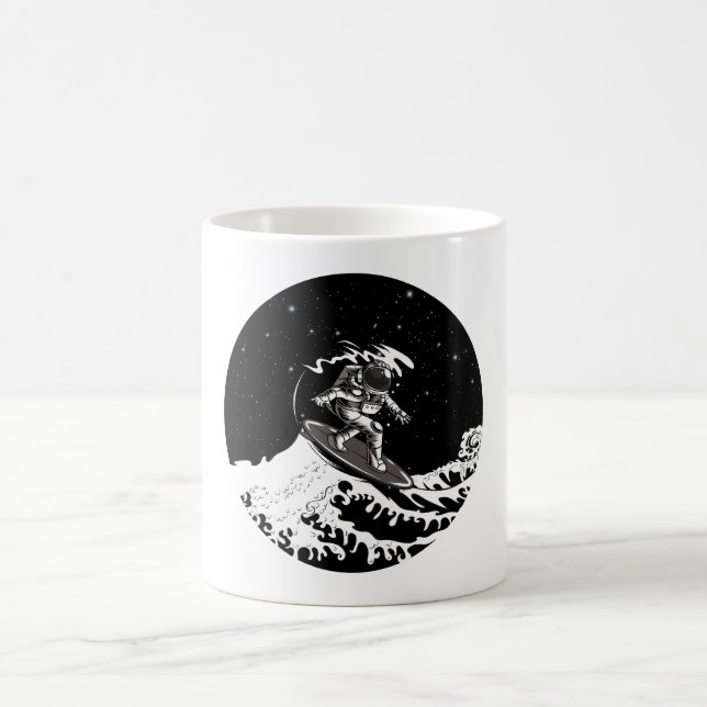 Caneca De Café Astronauta Excelente de Navegação no Exterior Onda (Centro)