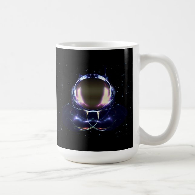 Caneca De Café Astronauta Fractal (Direita)
