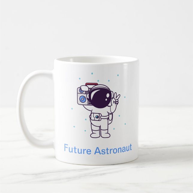 Caneca De Café Astronauta Futuro (Esquerda)