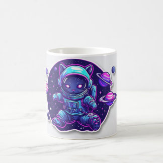 Caneca De Café Astronauta Gato Cósmico – Café Explorador Espacial