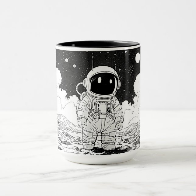 Caneca de Café Astronauta Lua, 330ml (Centro)