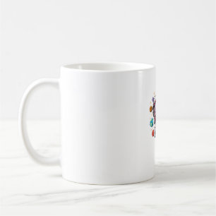 Caneca De Café Astronauta Moo Deng Dabbing Em Galáxia Cósmica Esp