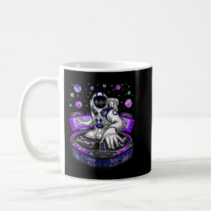 Caneca De Café Astronauta Psicodélico Música DJ Psytrance Techno