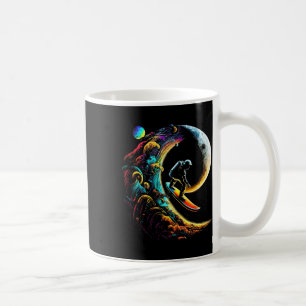 Caneca De Café Astronauta Surfando Pelo Universo Galáctico Espaci