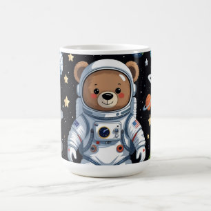 Caneca De Café Astronauta Teddy Cortou o Espaço