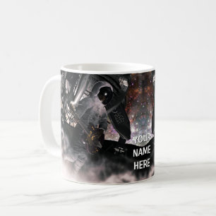 Caneca De Café Astronauta tocando violão. Personalizado