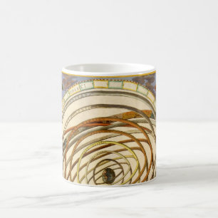 Caneca De Café Astronomia Vintage Planetas em Órbita, Andreas Cel