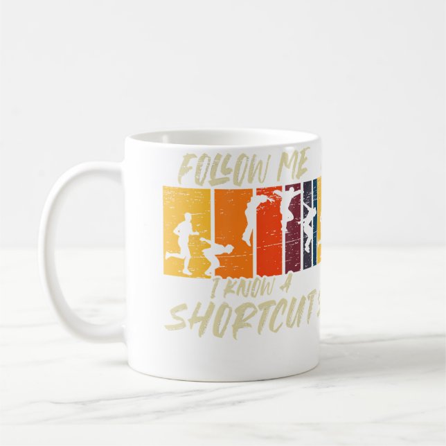 Caneca De Café Atalho Correr Saltar Virar Freerunning Acrobático  (Esquerda)