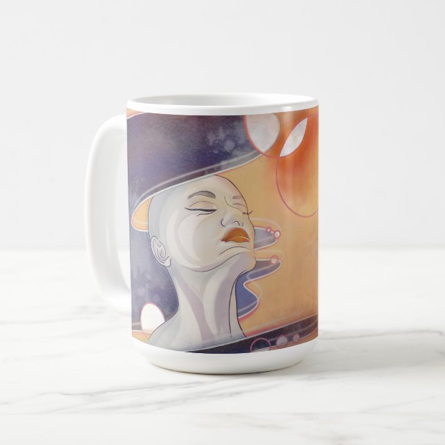 Caneca De Café Ataque à Nebula e Colar Galáctico (Frente Esquerda)