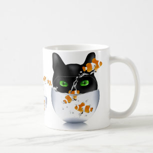 Caneca De Café Ataque de snack de gatinho