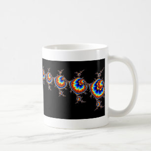 Caneca De Café Ataque do UFO - arte do Fractal