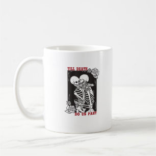 Caneca De Café Até a morte nos separamos de Casal esquelético de