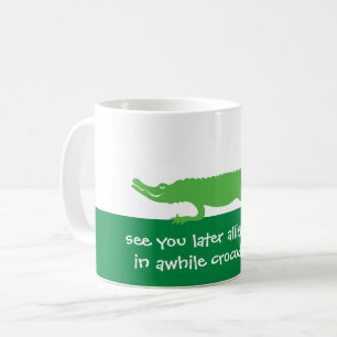 Caneca De Café Até Mais Tarde, Alligator Green Mug