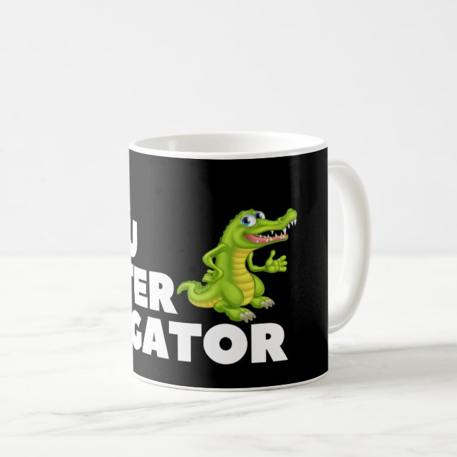 Caneca De Café Até Mais Tarde, Alligator Mug (Frente Esquerda)