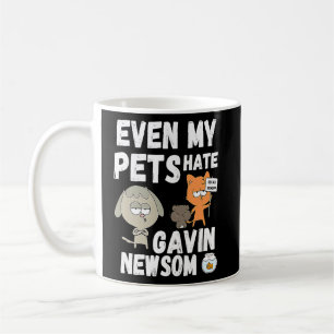 Caneca De Café Até Os Meus Animais Odeiam Gavin Newsom Recall Gif