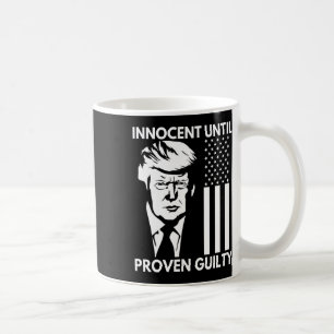 Caneca De Café Até Proven Guilty Trump Mugshot 2024 Bandeira Dos 