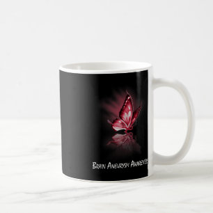 Caneca De Café Atenção ao neurismo do cérebro da fita borboleta