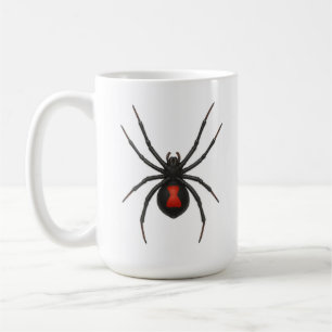 Caneca De Café Atenção da Viúva: Aranha-Viúva Negra