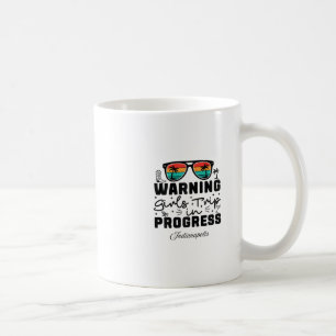 Caneca De Café Atenção Viagem de Meninas em Andamento Férias Indi